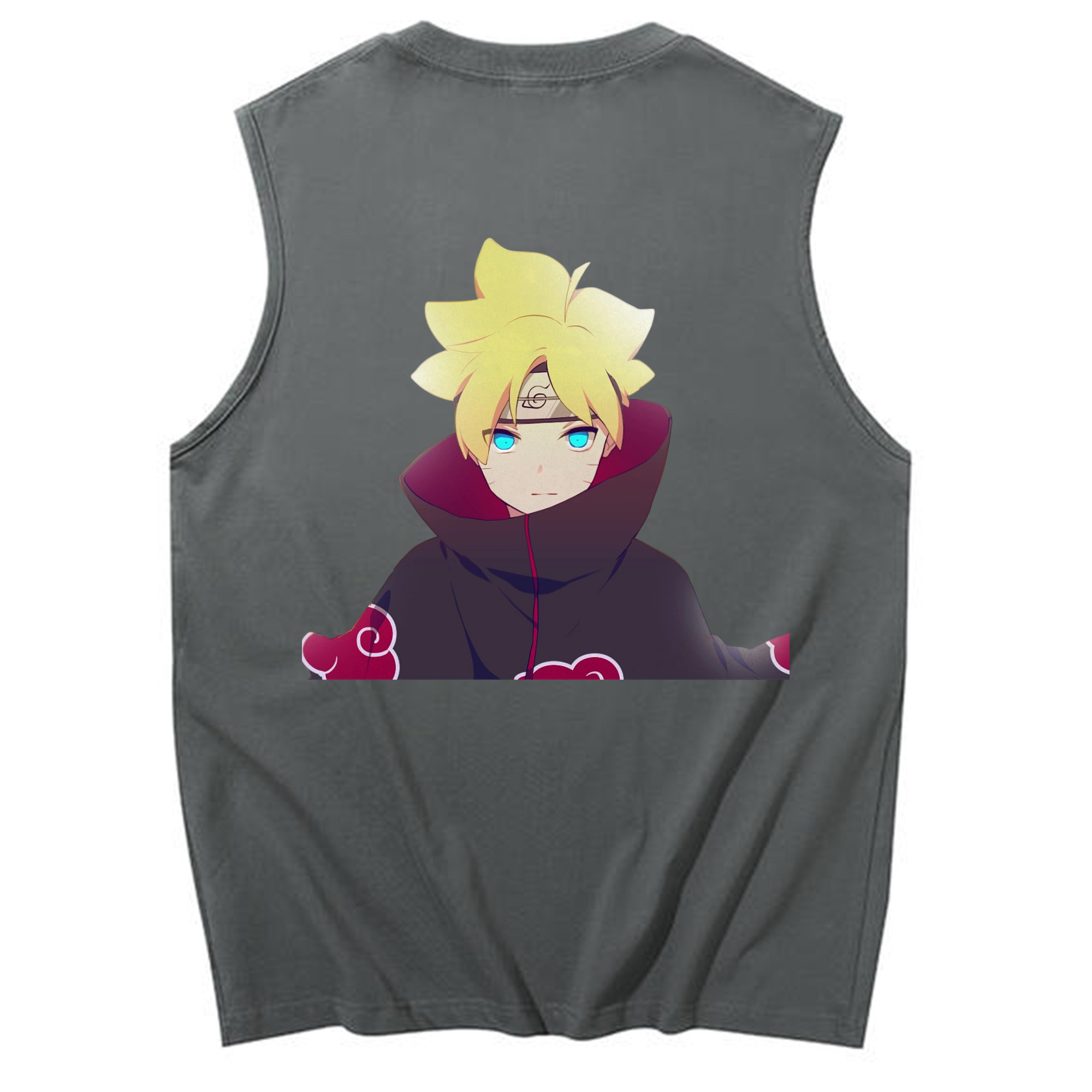 （画像用） NARUTO -ナルト- うずまき ボルト Uzumaki Boruto コットン100％タンクトップ（背面プリント）